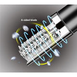 Dispozitiv Electric de Curatare Solzi Peste, Flippy, din Otel Inoxidabil, 28 x 5 cm, Negru