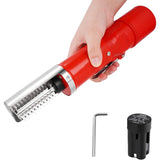 Dispozitiv Electric de Curatare Solzi Peste, Flippy, din Otel Inoxidabil, 28 x 5 cm, Rosu