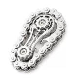 Премиум антистресова играчка Fidget Spinner, алуминиев жироскоп, метална играчка за декомпресия, форма на верига за велосипедни предавки