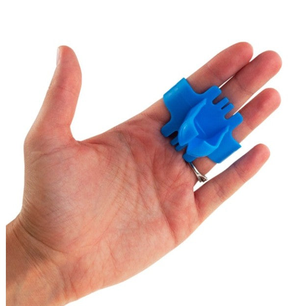 Dispozitiv de Legat Baloane, Vivimall, din Plastic, pentru Mana, 6.5 x 5.5 cm, Albastru - vivimall.ro