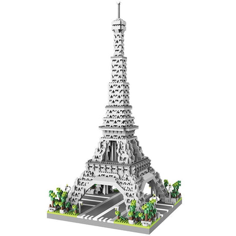 Set de Constructie Turnul Eiffel, Vivimall, 6 Ani, Ornament Creativ, 42x20x20 cm, 649 de Piese, Gri - vivimall.ro