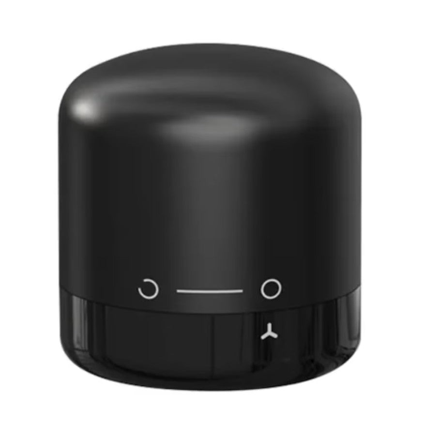 Dop de Etansare a Sticlei de Vin, Vivimall, Rotativ, On-Off, Silicon, Reutilizabil, Usor de Depozitat si Folosit, 3.4 x 3.4 x 3.4 cm, Negru - vivimall.ro