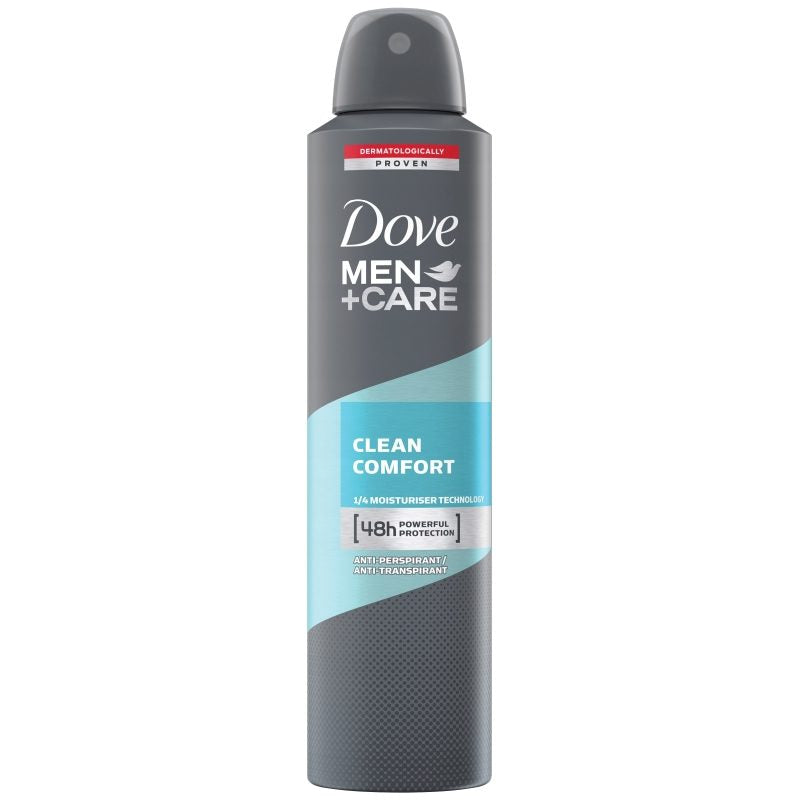Antiperspirant Deo Spray, DOVE, Men Care Clean Comfort, 200 ml - vivimall.ro