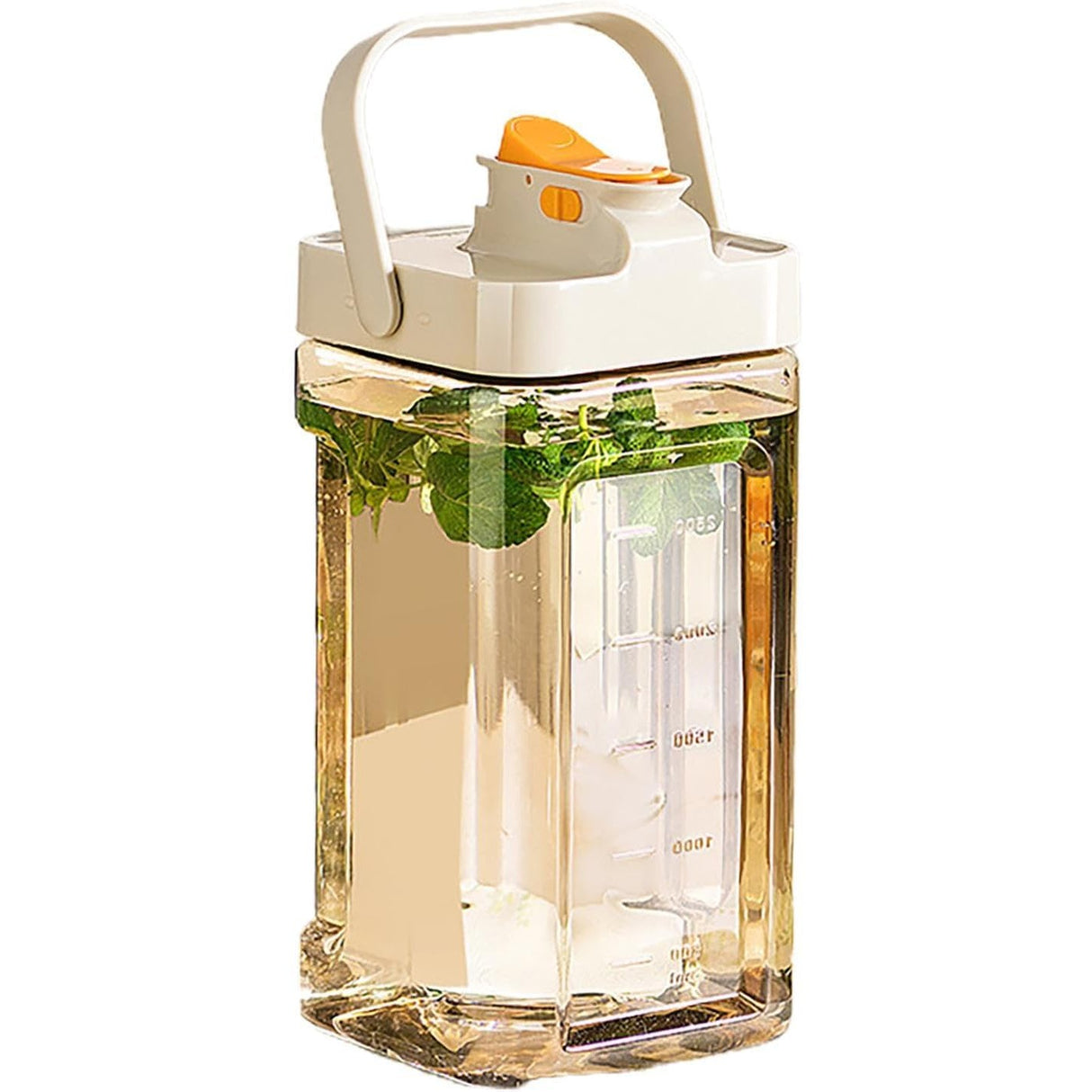 Dozator portabil pentru bauturi Vivimall, 3.5 litri, capac etans, duza deschidere/inchidere, recipent din plastic, gradat, filtru, maner, 29.7 x 14.1 x 14.4 cm, pentru diverse bauturi, alb - vivimall.ro