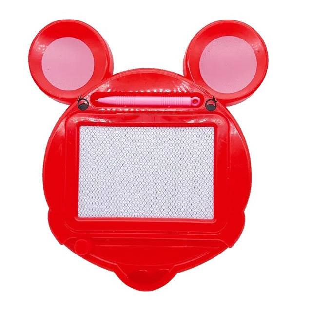 Tabla Magnetica pentru desen Vivimall, Pix, forma Soricel, dimensiuni 23x26.5 cm, Dezvolta Creativitatea, Rosu - vivimall.ro