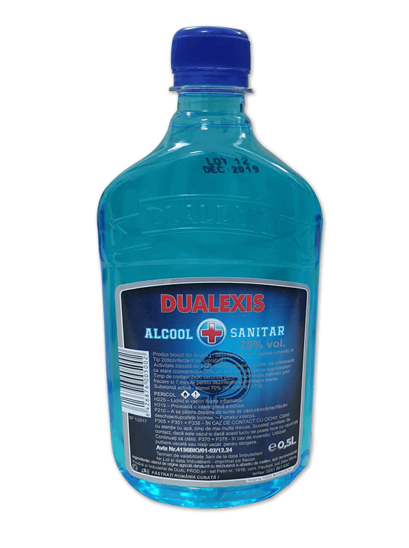 Alcool sanitar Dualexis 70% — 500 ml - vivimall.ro