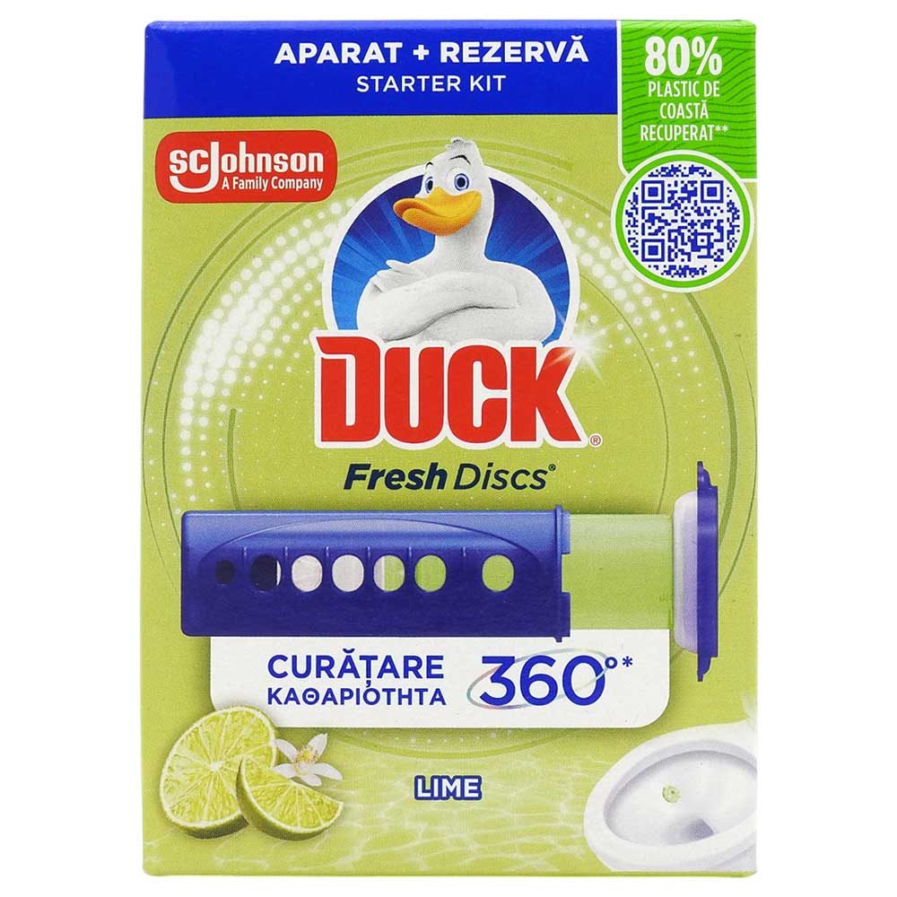 Duck Fresh Discs Aparat WC 36 ml Lime