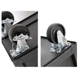 Dulap Mobil pentru Scule, Flippy, 7 Sertare, cu Incuietoare, pe Roti cu Frana, Maner Lateral, 61.5 x 33 x 79 cm, Negru - vivimall.ro