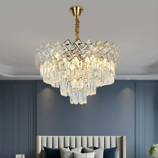 Candelabru Cristal Windsor Nobile 5Xe14, Diametru 40Cm, Lucios - vivimall.ro