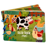 Carte Educativa cu Stickere Reutilizabile, Flippy, Busy Book Senzoriala cu Pagini Interactive , Joc Montessori, Seria ''Viata la Ferma'', Dezvolta Motricitatea Fina si Logica, Carte pentru Invatare Timpurie, 3 ani, Multicolor - vivimall.ro