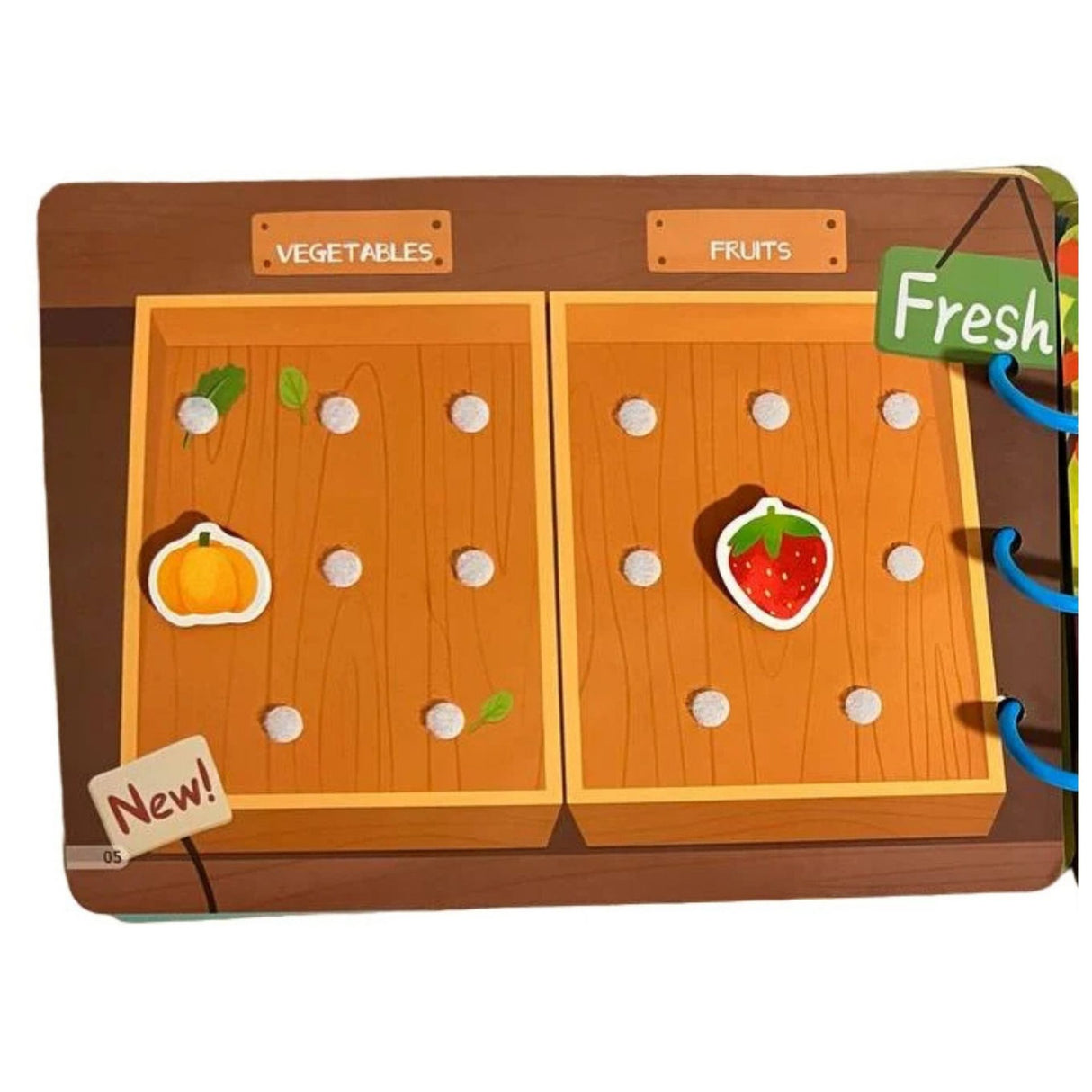Carte Educativa cu Stickere Reutilizabile, Flippy, Busy Book Senzoriala cu Pagini Interactive , Joc Montessori, Seria ''Viata la Ferma'', Dezvolta Motricitatea Fina si Logica, Carte pentru Invatare Timpurie, 3 ani, Multicolor - vivimall.ro