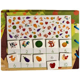 Carte Educativa cu Stickere Reutilizabile, Flippy, Busy Book Senzoriala cu Pagini Interactive , Joc Montessori, Seria ''Viata la Ferma'', Dezvolta Motricitatea Fina si Logica, Carte pentru Invatare Timpurie, 3 ani, Multicolor - vivimall.ro
