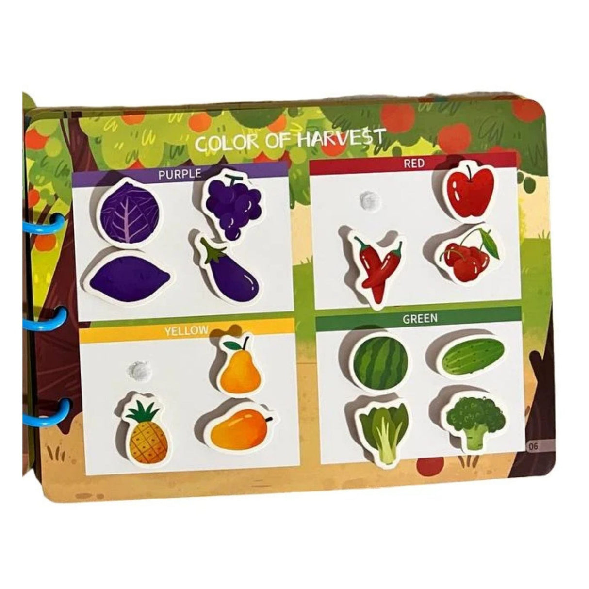 Carte Educativa cu Stickere Reutilizabile, Flippy, Busy Book Senzoriala cu Pagini Interactive , Joc Montessori, Seria ''Viata la Ferma'', Dezvolta Motricitatea Fina si Logica, Carte pentru Invatare Timpurie, 3 ani, Multicolor - vivimall.ro