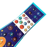 Carte Educativa cu Stickere Reutilizabile, Flippy, Quiet Book Senzoriala cu Pagini Interactive , Joc Montessori, Seria ''Explorarea Spatiului'', Dezvolta Motricitatea Fina si Logica, Quiet Book pentru Invatare Timpurie, 3 ani, Multicolor - vivimall.ro