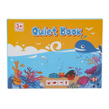 Carte Educativa cu Stickere Reutilizabile, Flippy, Quiet Book Senzoriala cu Pagini Interactive, Joc Montessori, Seria ''Lumea Acvatica'', Dezvolta Motricitatea Fina si Logica, pentru Invatare Timpurie, 3 ani, Multicolor - vivimall.ro