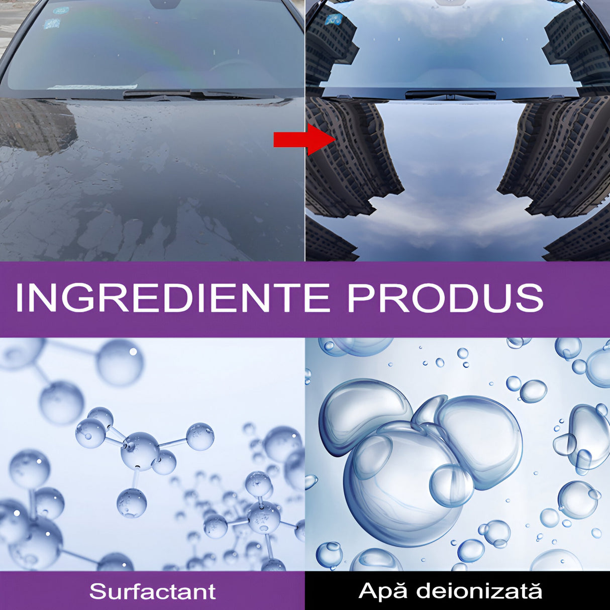 Spray Hidrofob Auto, Curățare, Acoperire, Strălucire, Reparare Zgârieturi, Nanotehnologie, Spălare Fără Apă, 100 ml - vivimall.ro