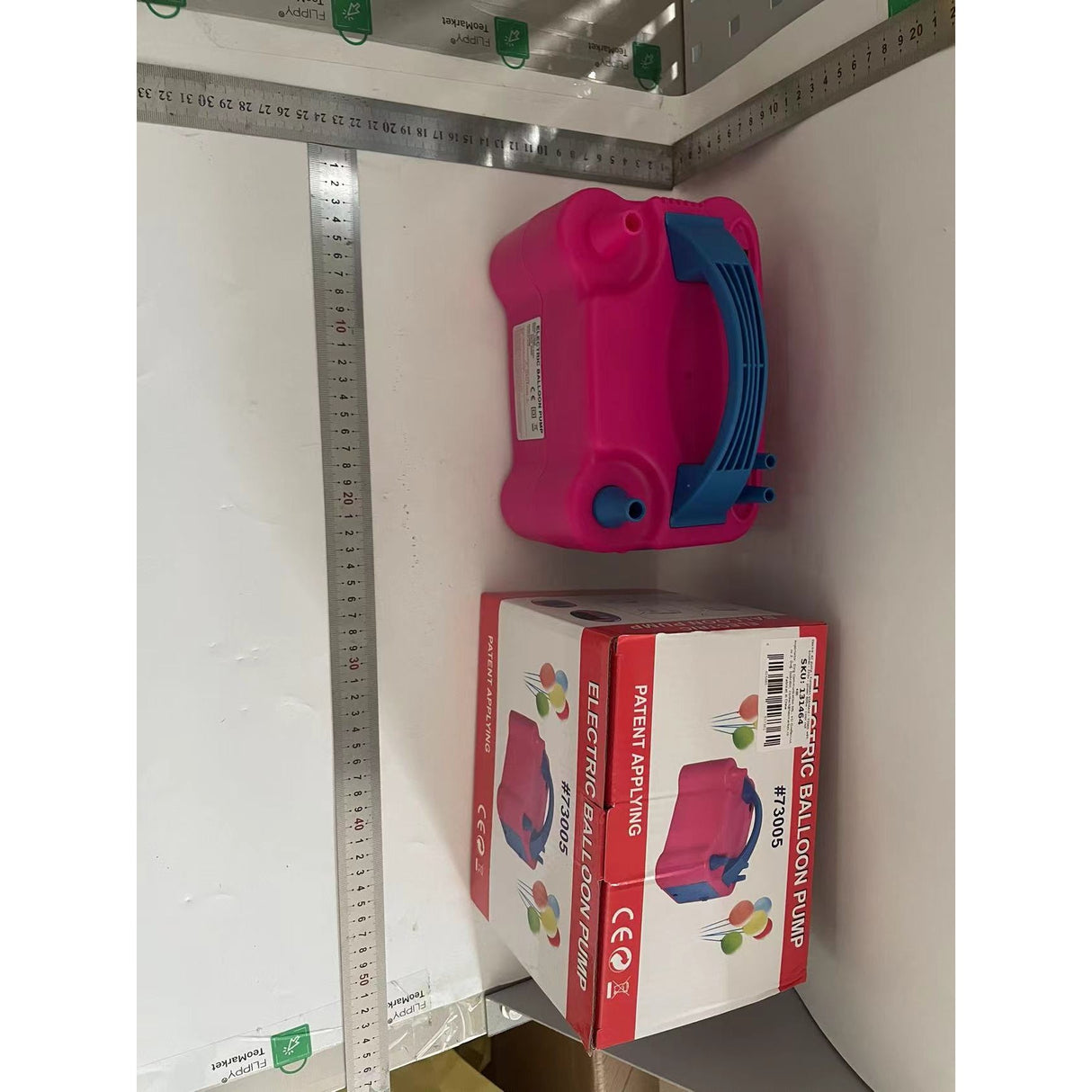 Електрическа помпа за балони, с два изхода, 220V, мощност 600W, аксесоари за партита