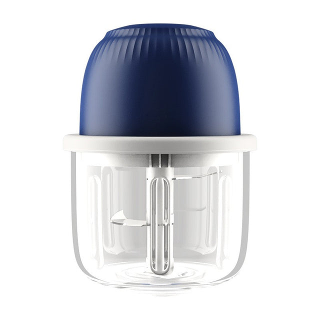 Tocator Electric pentru Bucatarie, Vivimall, Model Presa Electrica pentru Legume Fructe Carne Umpluturi Sosuri, Otel Inoxidabil, 14 x 10.5 x 10.5 cm, 350 ml, Albastru Inchis - vivimall.ro