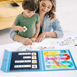 Joc Educativ Alfabet Englez, Flippy, Carte Magnetica Montessori, Recunoastere Litere si Formare Cuvinte, Copii 3+ Ani, 27x26.2x1.5 cm, Multicolor - vivimall.ro