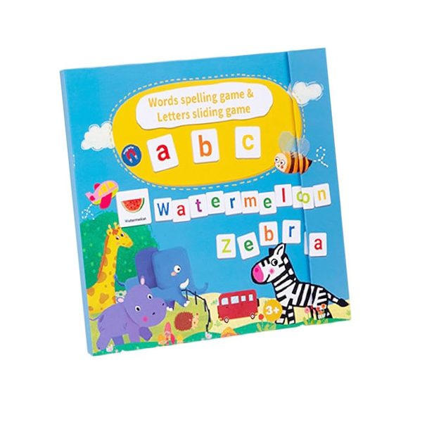 Joc Educativ Alfabet Englez, Flippy, Carte Magnetica Montessori, Recunoastere Litere si Formare Cuvinte, Copii 3+ Ani, 27x26.2x1.5 cm, Multicolor - vivimall.ro