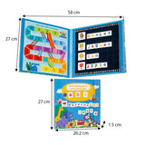 Joc Educativ Alfabet Englez, Flippy, Carte Magnetica Montessori, Recunoastere Litere si Formare Cuvinte, Copii 3+ Ani, 27x26.2x1.5 cm, Multicolor - vivimall.ro
