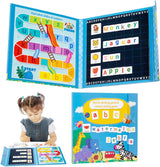 Joc Educativ Alfabet Englez, Flippy, Carte Magnetica Montessori, Recunoastere Litere si Formare Cuvinte, Copii 3+ Ani, 27x26.2x1.5 cm, Multicolor - vivimall.ro