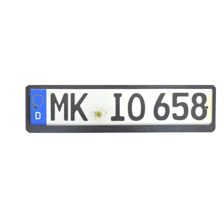 Suport Placute de Imatriculare, Flippy, Standard European XC-W341, din Plastic, Rama pentru Placute,  52.7 x 13 x 1.2 cm, Negru - vivimall.ro