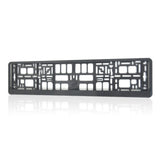 Suport Placute de Imatriculare, Flippy, Standard European XC-W341, din Plastic, Rama pentru Placute,  52.7 x 13 x 1.2 cm, Negru - vivimall.ro
