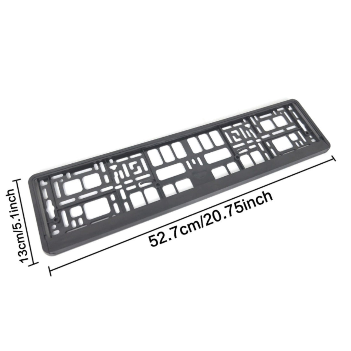 Suport Placute de Imatriculare, Flippy, Standard European XC-W341, din Plastic, Rama pentru Placute,  52.7 x 13 x 1.2 cm, Negru - vivimall.ro