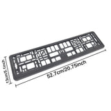 Suport Placute de Imatriculare, Flippy, Standard European XC-W341, din Plastic, Rama pentru Placute,  52.7 x 13 x 1.2 cm, Negru - vivimall.ro