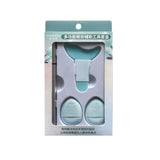 Kit de Aplicare Tus, Vivimall, pentru Incepatori, Accesoriu Machiaj, 4 Produse, Tus Impermeabil, Negru, Cutie Mint - vivimall.ro