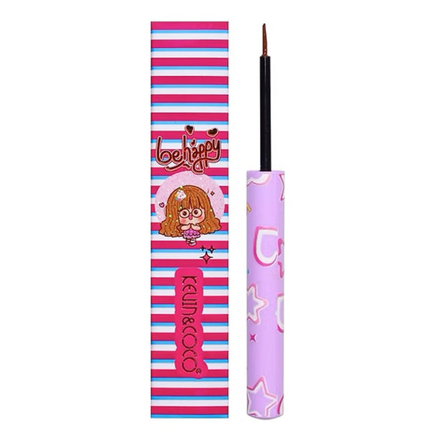 Tus Lichid pentru Ochi, Kevin&Coco, Eyeliner cu Pensula, 1.5 ml, Nuanta 2, Maro - vivimall.ro