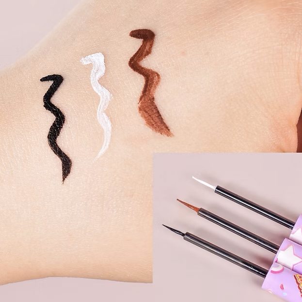 Tus Lichid pentru Ochi, Kevin&Coco, Eyeliner cu Pensula, 1.5 ml, Nuanta 3, Alb - vivimall.ro