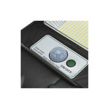 Lampa solara stradala Vivimall, cu telecomanda, senzor de miscare si lumina, suport prindere, 144 LED-uri, IP65, ABS, 8AH, 150W, temperatura culoare 6500K, 49.5x18.8x5 cm, F6006-150w, autonomie 10-12 ore, negru - vivimall.ro