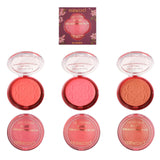 Fard de Obraz, Kevin&Coco, Blush Compact, Textura Fina,  Pentru Toate Tipurile de Ten , 9.3 g,  7.5 x 7.5 x 2.1 cm, Model Fantasy, Roz/Apricot - vivimall.ro