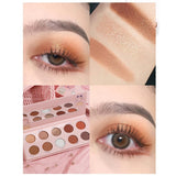 Палитра сенки за очи Sianoau с 10 пигментирани цвята