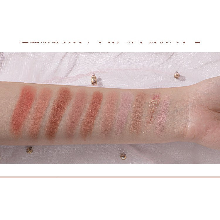 Палитра сенки за очи Sianoau с 10 перлени цвята