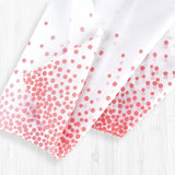 Fata de Masa, Vivimall, din PEVA, Imprimeu Buline, 137 x 274 cm, Impermeabila, Fara Pete, Curatare Rapida, Roz Gold - vivimall.ro