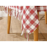 Fata de masa in carouri Vivimall, Material Textil, 130 x 180 cm, Rosu - vivimall.ro