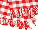 Fata de masa in carouri Vivimall, Material Textil, 130 x 180 cm, Rosu - vivimall.ro