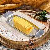 Feliator de Alimente, Vivimall, pentru Branza, Unt, Oua, din Aluminiu, 19.5 x 6.5 x 2 cm, Argintiu - vivimall.ro