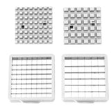 Feliator manual Vivimall, pentru cartofi pai si legume, din inox, cu 2 dimensiuni de feliere, 25.5 x 11.7 cm, argintiu - vivimall.ro