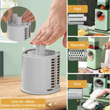 Feliator Manual Pentru Legume 3 Lame Din Otel Inxodabil, 3 Tipuri De Feliere, Material Carcasa Abs, Latime Maxima Feliere 4 Mm, Baza De Tip Ventuza, Usor Si Sigur De Utilizat, 28.5 X 9,2 X 13.5 Cm, Verde - vivimall.ro