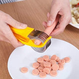 Feliator Pentru Alimente, Accesoriu Pentru Bucatarie, Cutit Pentru Legume Si Fructe, Model Banana, Ergonomic, 17.5X5X4 Cm, Galben - vivimall.ro