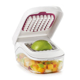 Feliator Pentru Legume, Ustensila Bucatarie, Presa Manuala Pentru Carfoi Pai, Multifunctional, 20X12.5X10 Cm, Abs, Alb - vivimall.ro