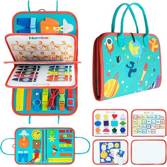 Carte senzoriala Montessori spatiu cosmic | TinyExplore - vivimall.ro