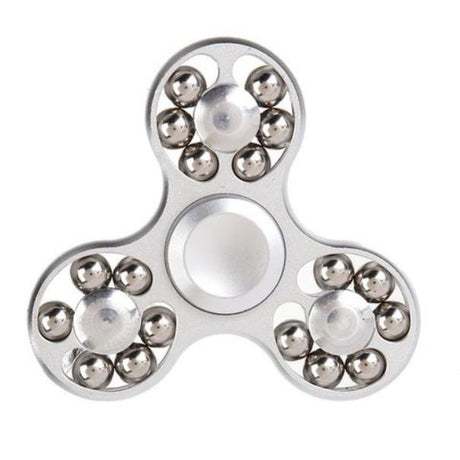 Fidget Spinner 18 Balls, Argintiu - vivimall.ro