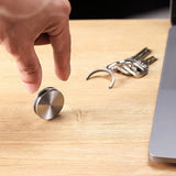 Fidget Spinner Titirez Anti Stress, Flippy, Tip Pandativ / Breloc, Ondulatii Mici, Otel Inoxidabil, 30x30x8 mm, Silver - vivimall.ro