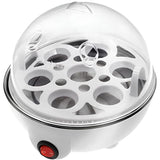 Fierbator de Oua Electric, Flipppy, Capacitate 7 oua, Aparat de fiert oua, 220V, Oprire Automata, 3 Moduri de Fiert Oua, 15 x 15 x 15 cm, Culoare Alb - vivimall.ro