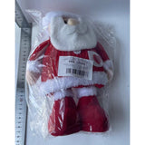 Figurina Decorativa, Pentru Craciun, Vivimall, Mos Craciun, Picioare Telescopice, Inaltime Reglabila 44-54cm, Caciula cu Inimioare, Alb/Rosu - vivimall.ro